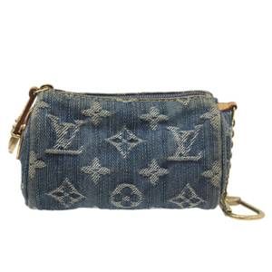 Louis Vuitton Blue Speedy Monogram PM Pouch Denim Truth
